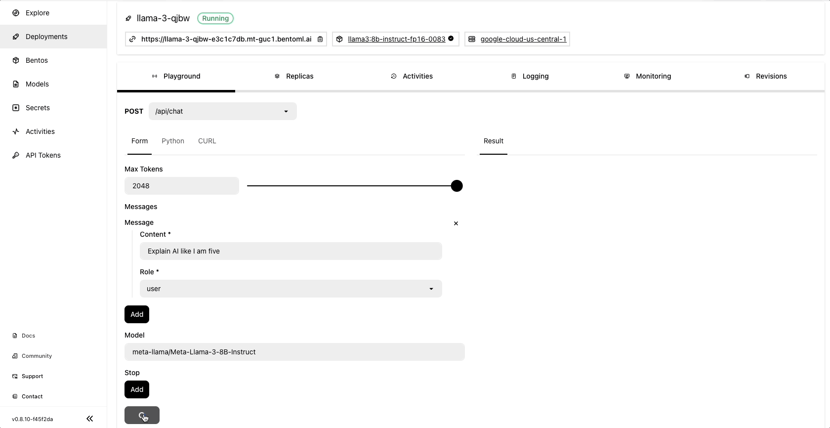 OpenLLM screenshot 3