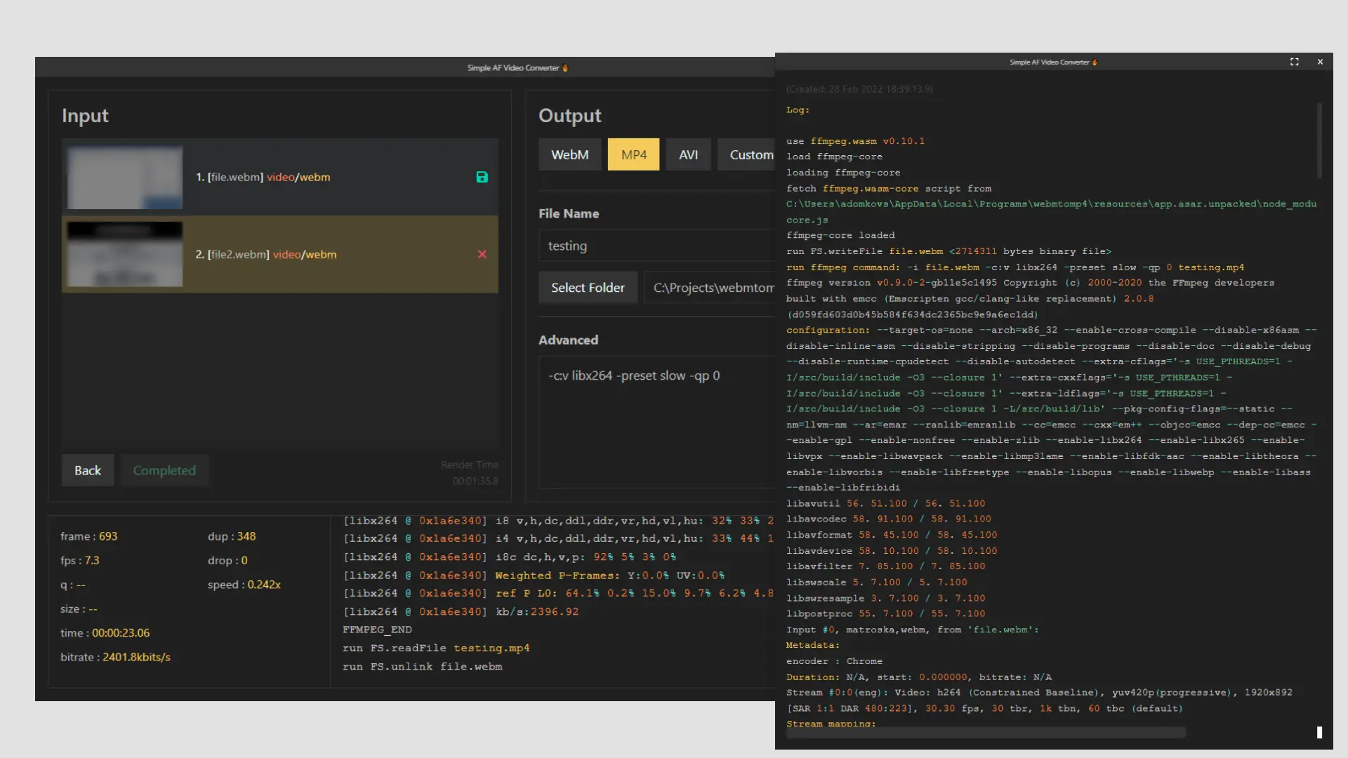 Simple-AF-Video-Converter screenshot 3