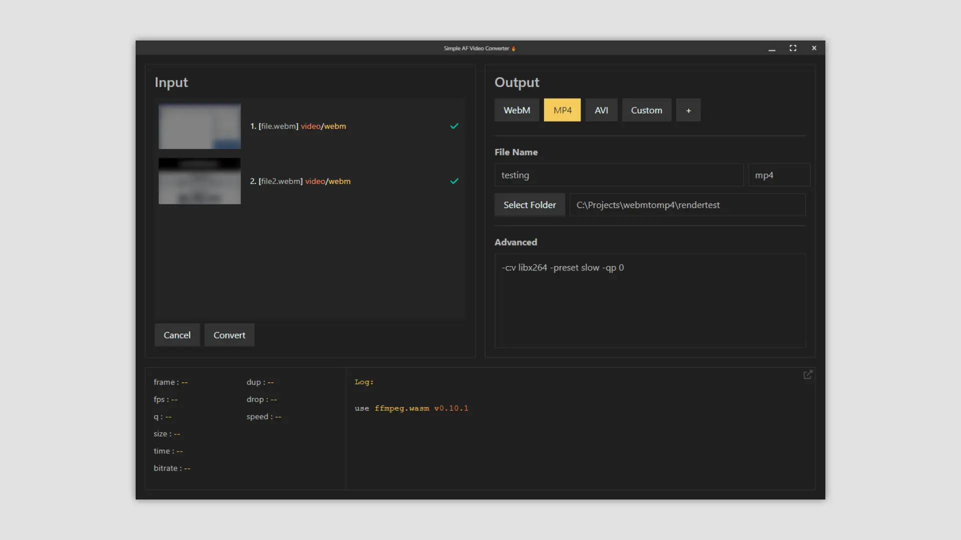 Simple-AF-Video-Converter screenshot 2