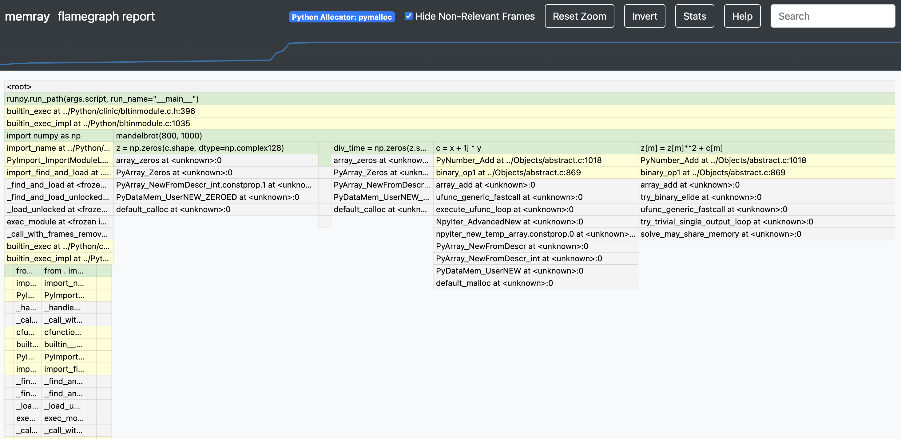 memray screenshot 3