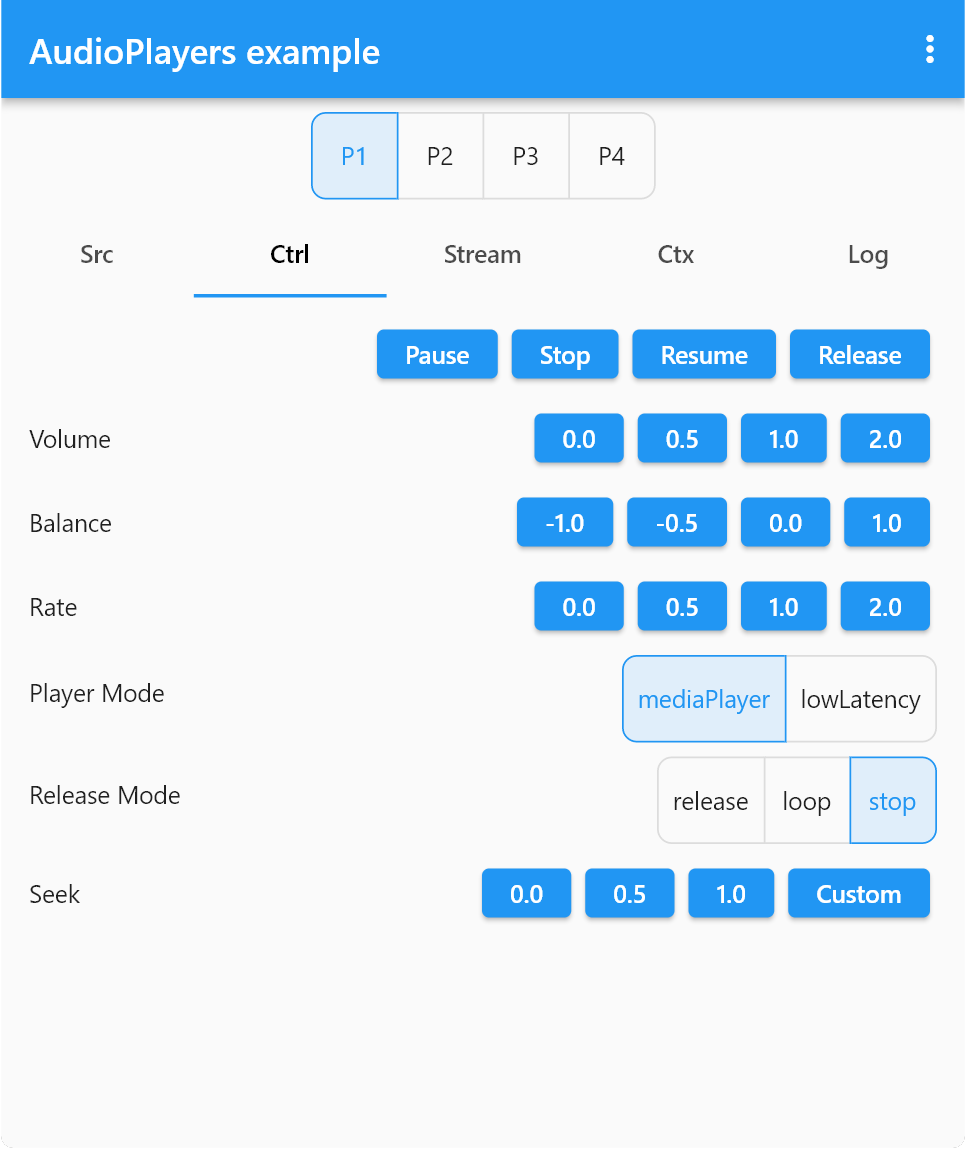 audioplayers screenshot 2