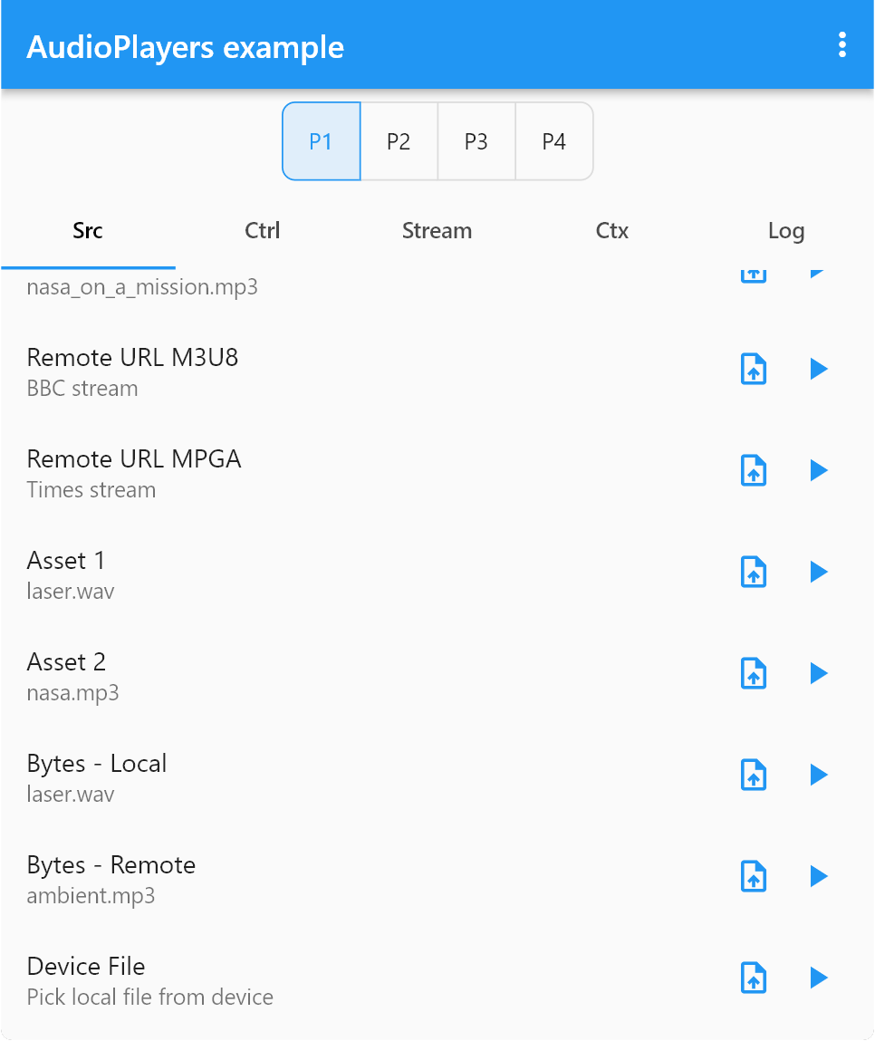 audioplayers screenshot 1