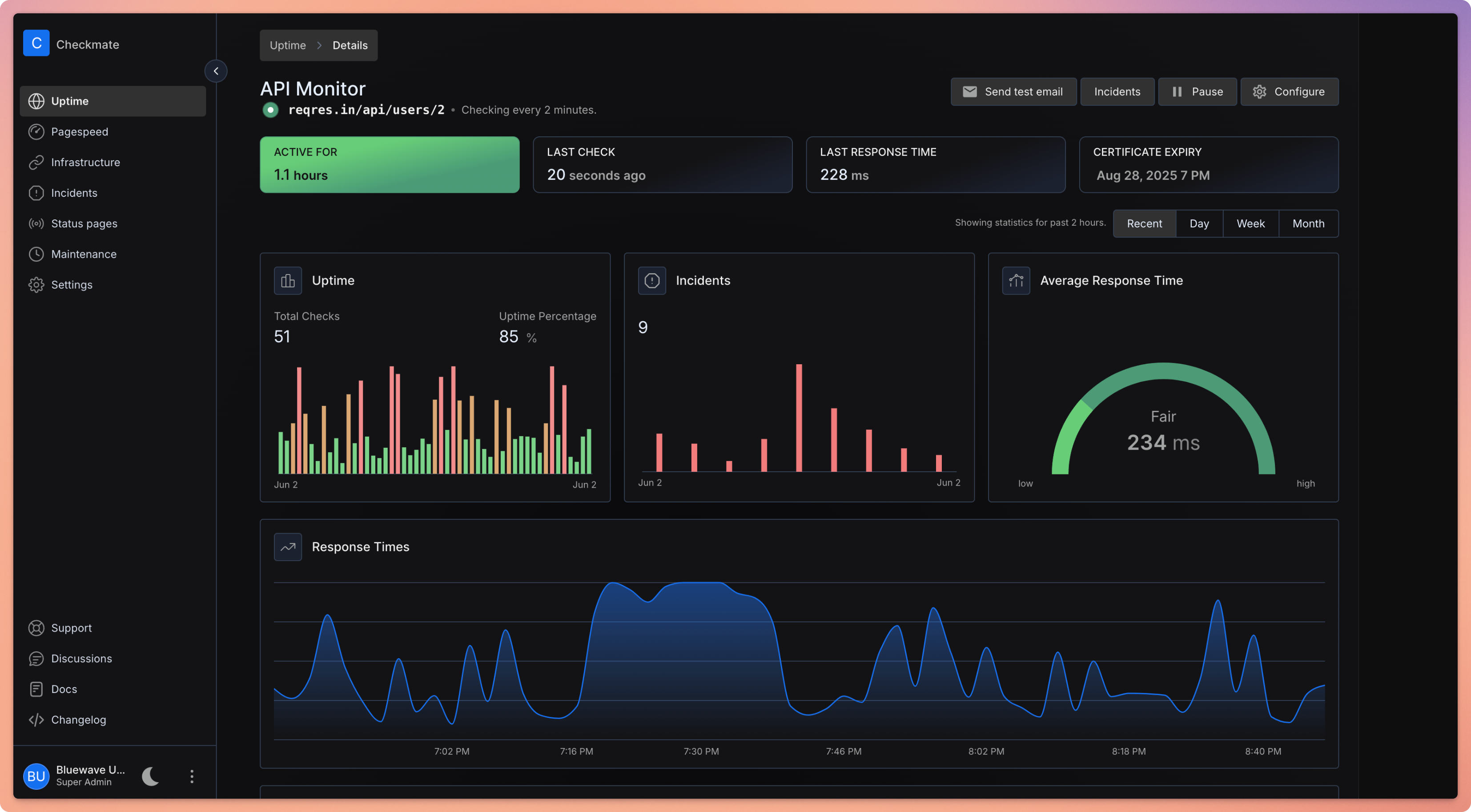 bluewave-uptime screenshot 4