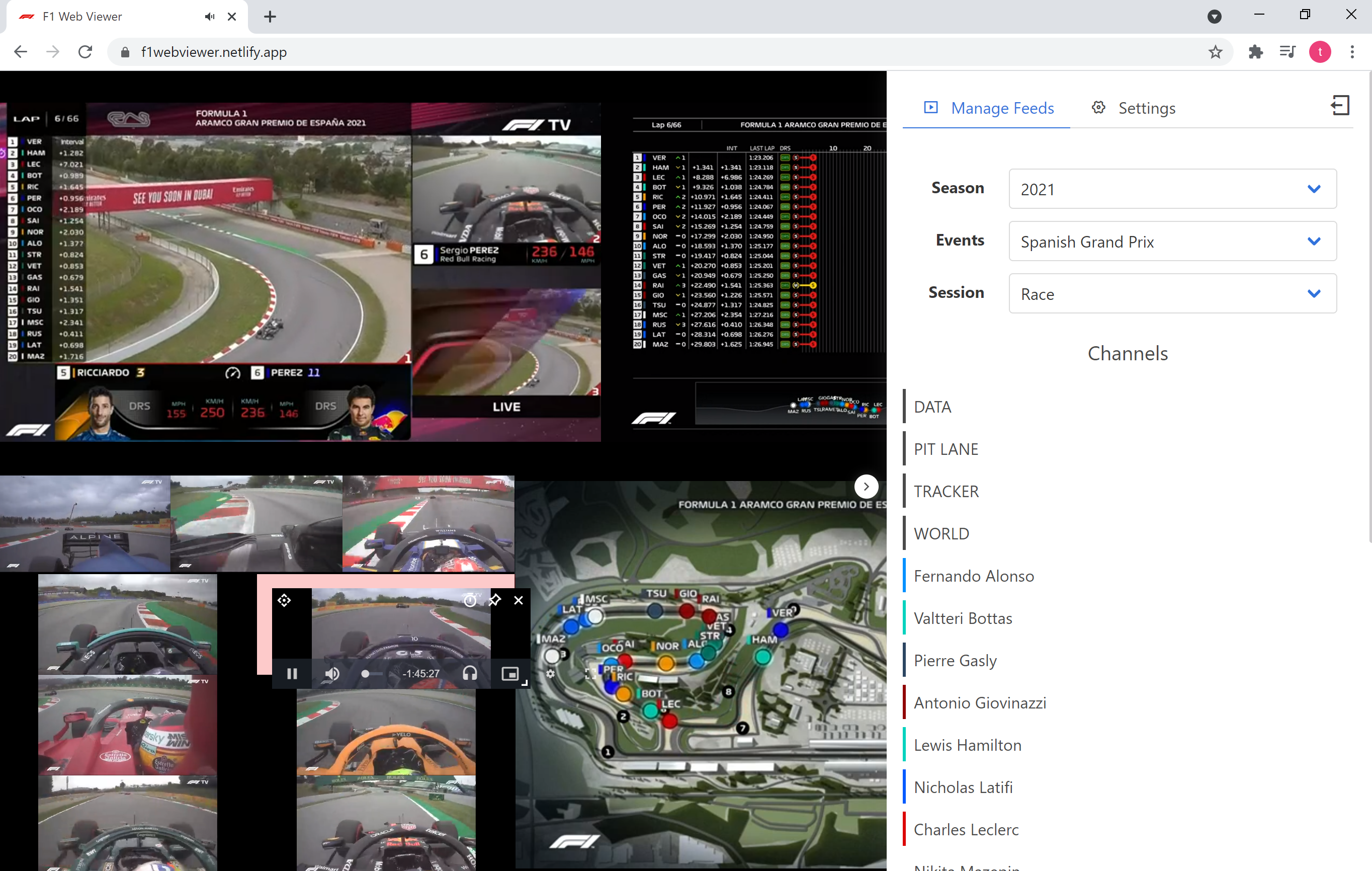 F1-Web-Viewer screenshot 1