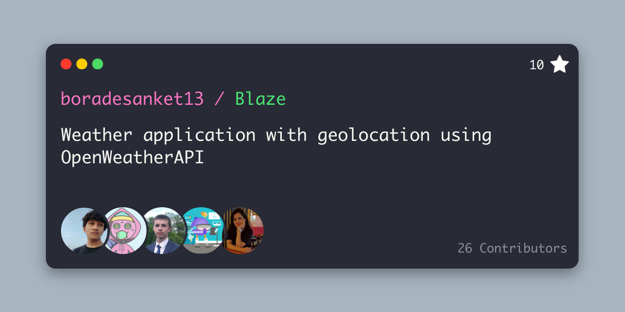 Blaze screenshot 1
