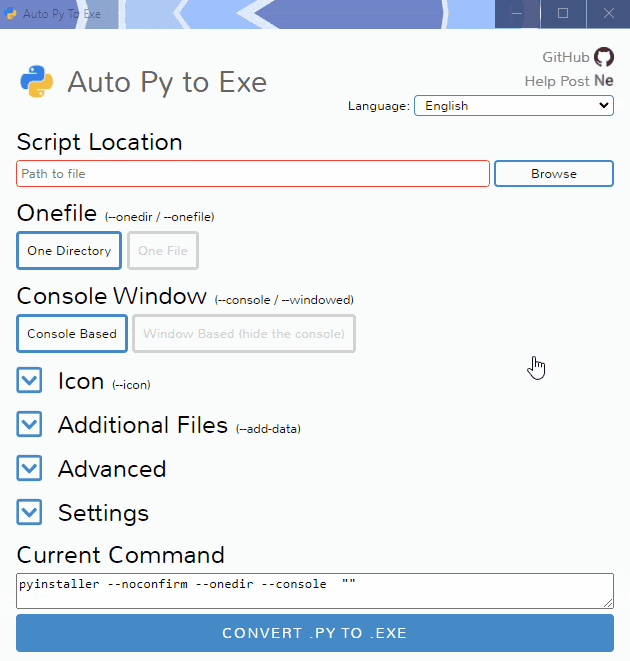 auto-py-to-exe screenshot 2
