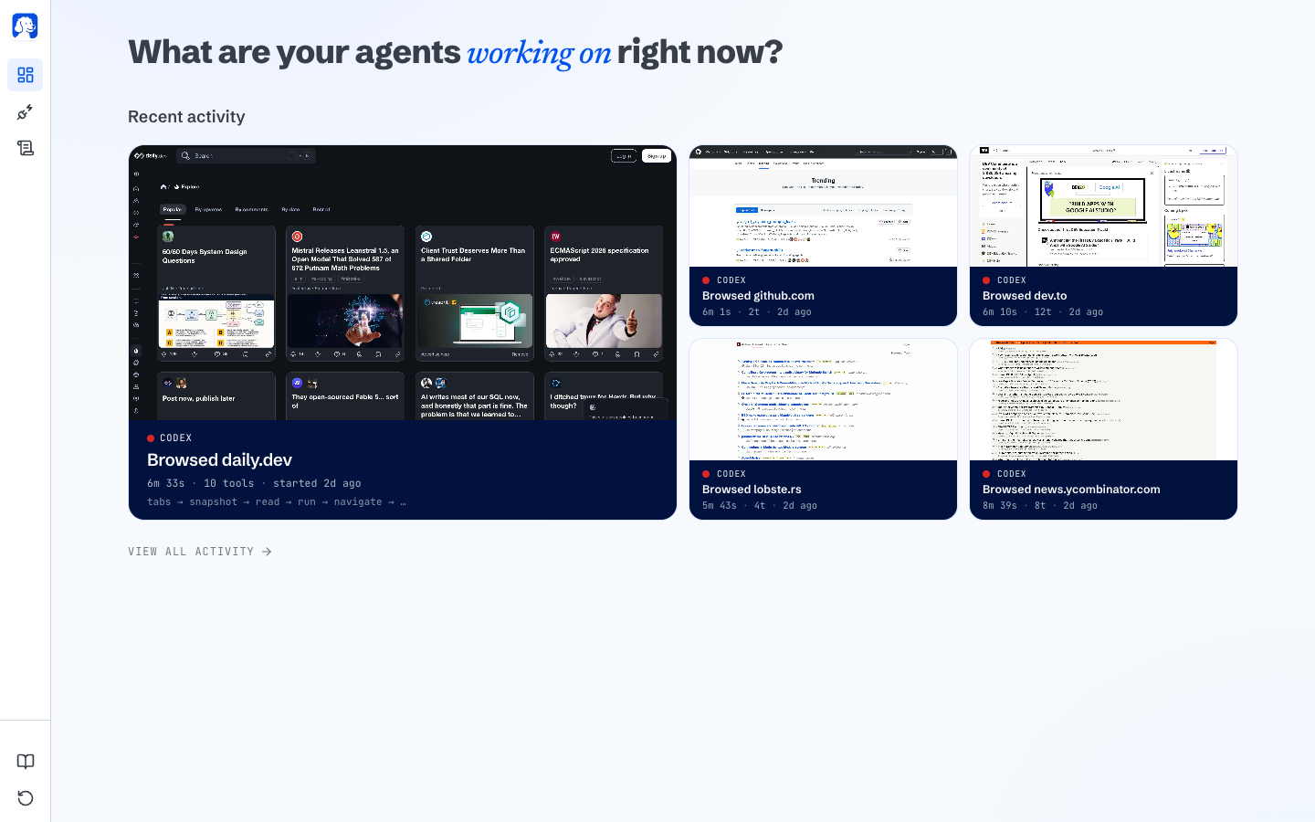 BrowserOS screenshot 1