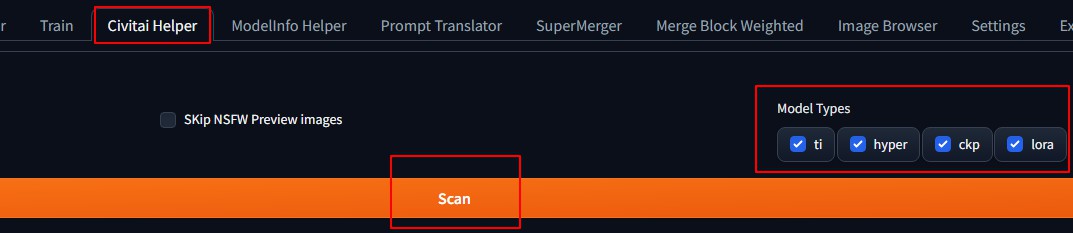 Stable-Diffusion-Webui-Civitai-Helper screenshot 1