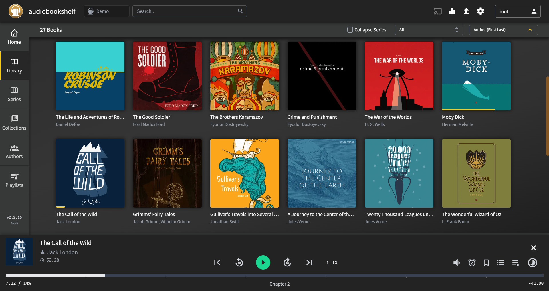 audiobookshelf screenshot 1