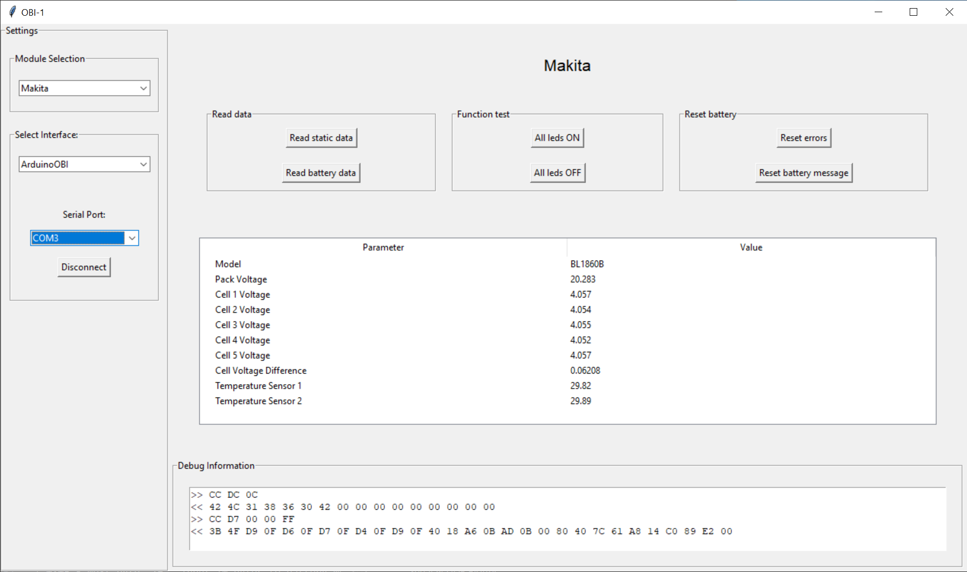 open-battery-information screenshot 1