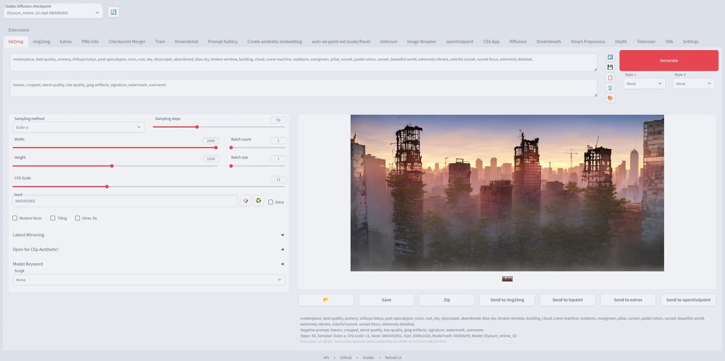 stable-diffusion-webui screenshot 3