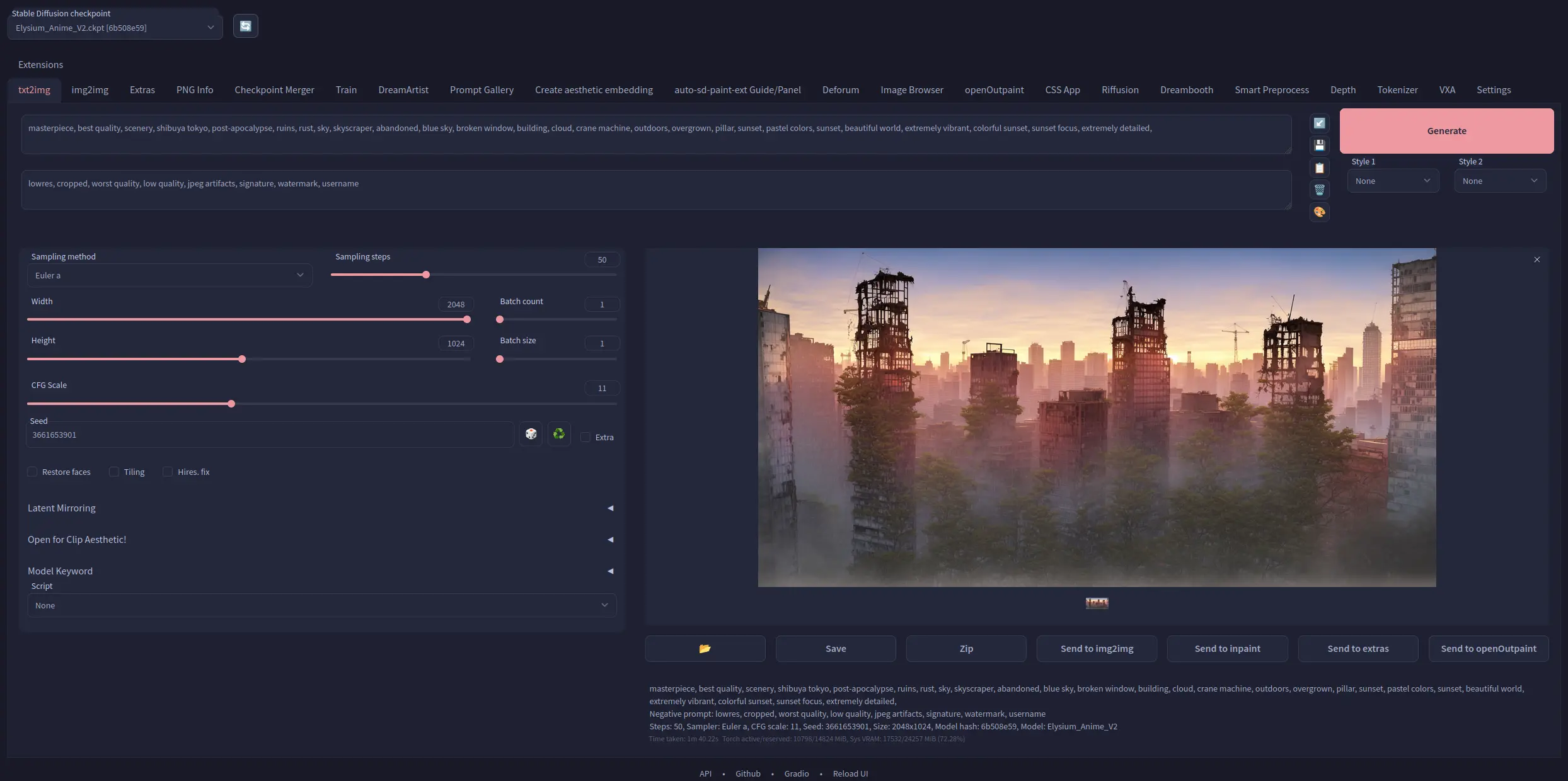 stable-diffusion-webui screenshot 5