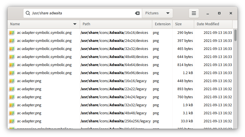 fsearch screenshot 2
