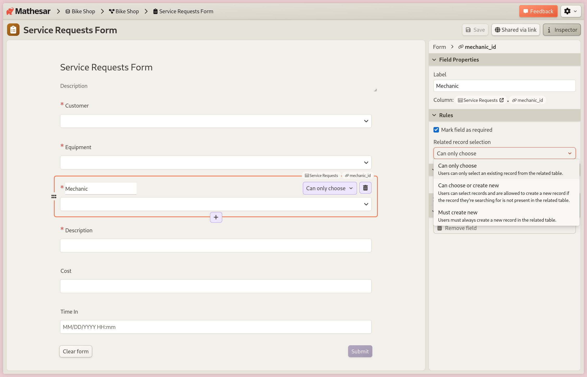 mathesar screenshot 10