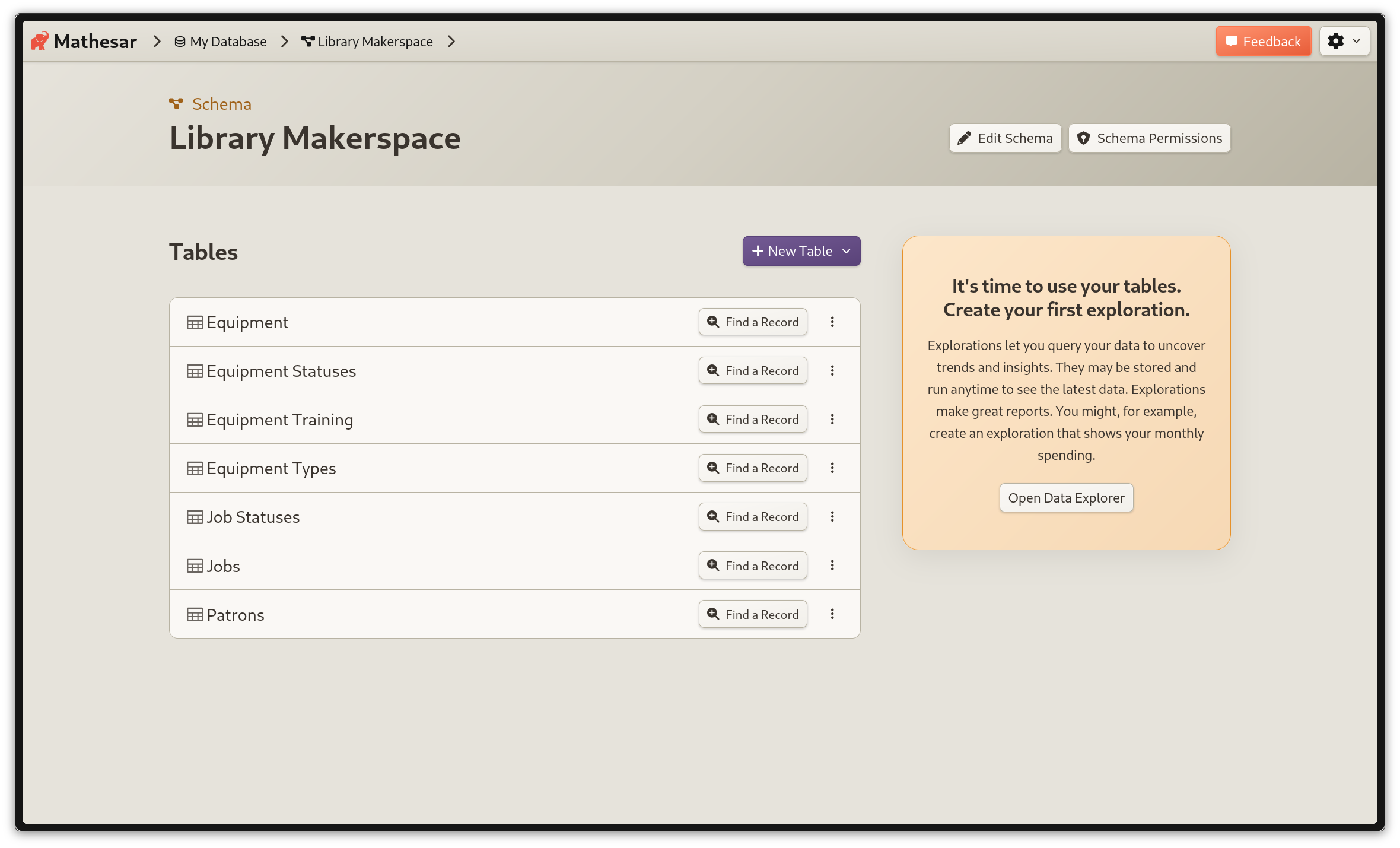 mathesar screenshot 4