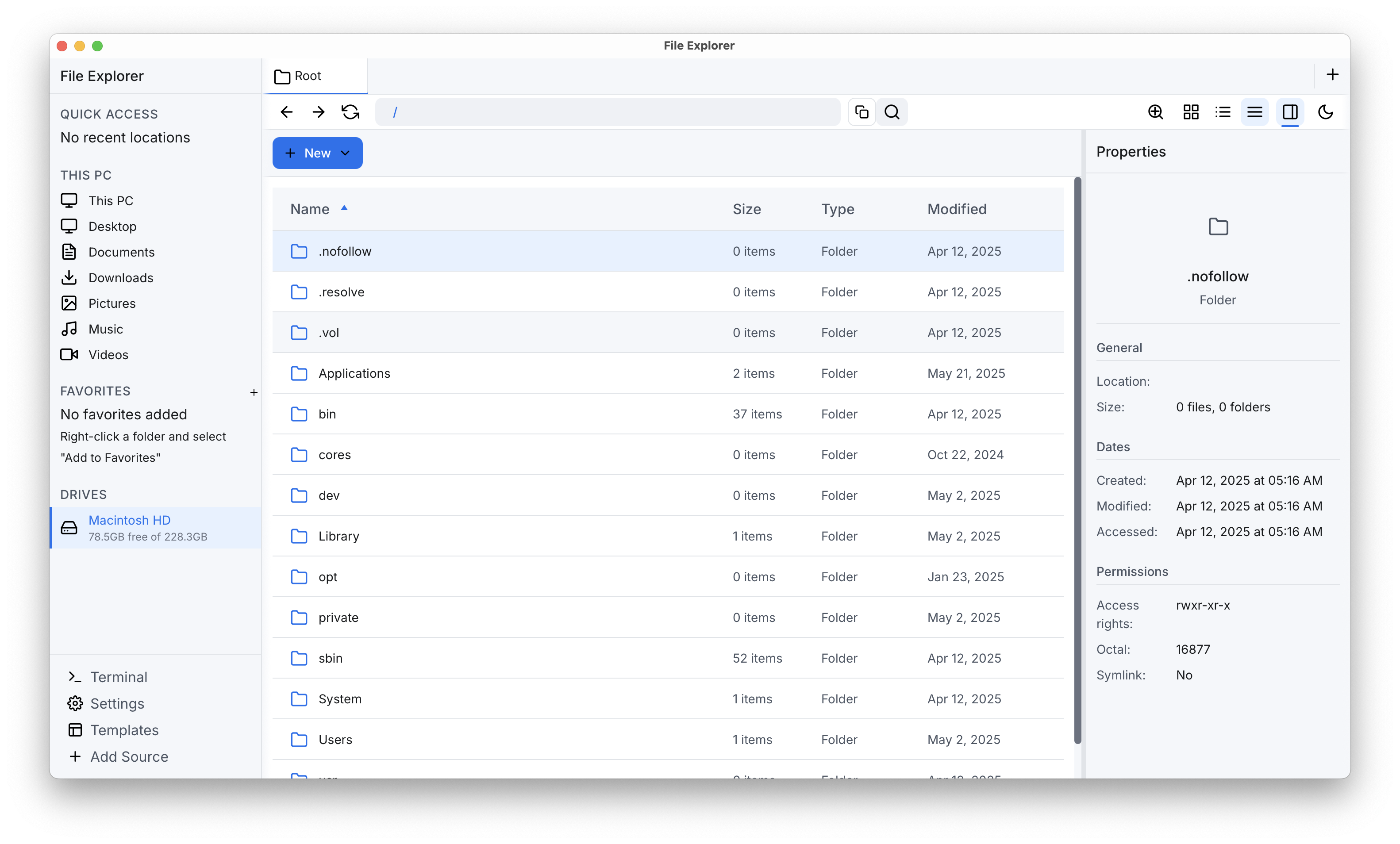 FileExplorer screenshot 3