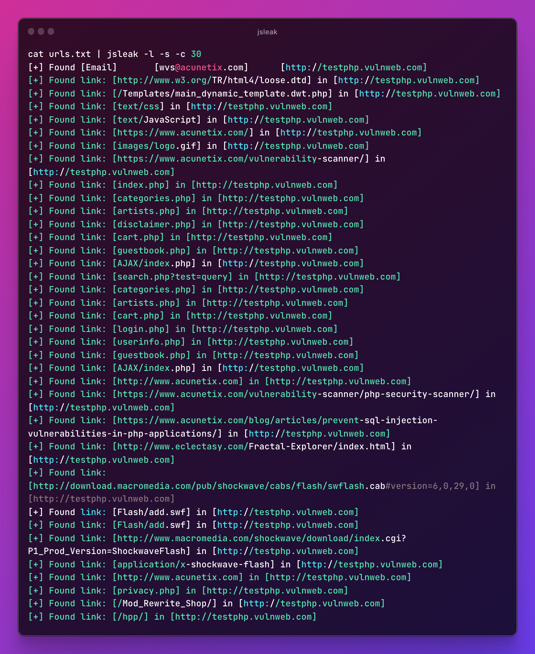 jsleak screenshot 7