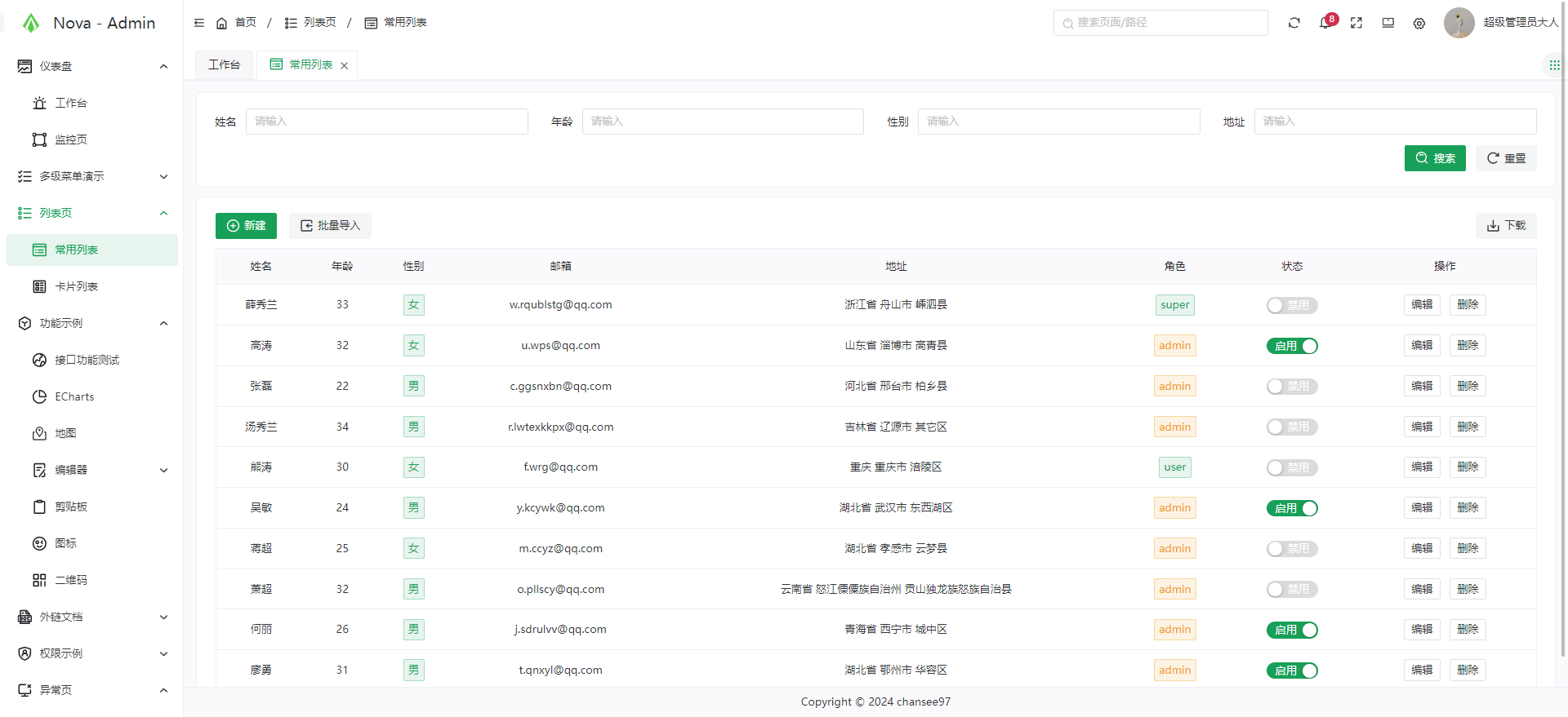 nova-admin screenshot 5