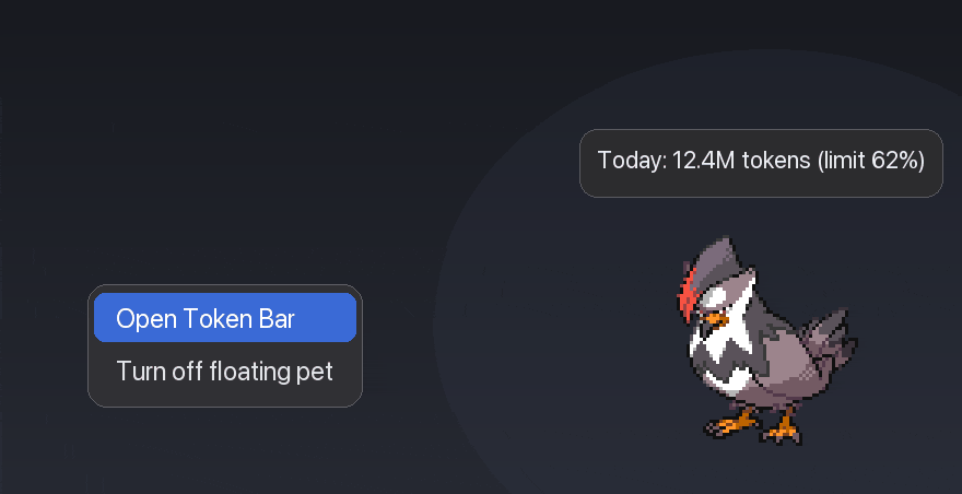 PokeTokenBar screenshot 2