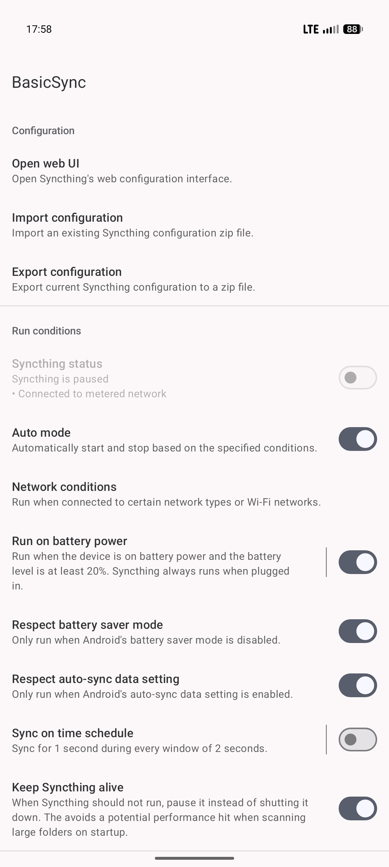 BasicSync screenshot 1