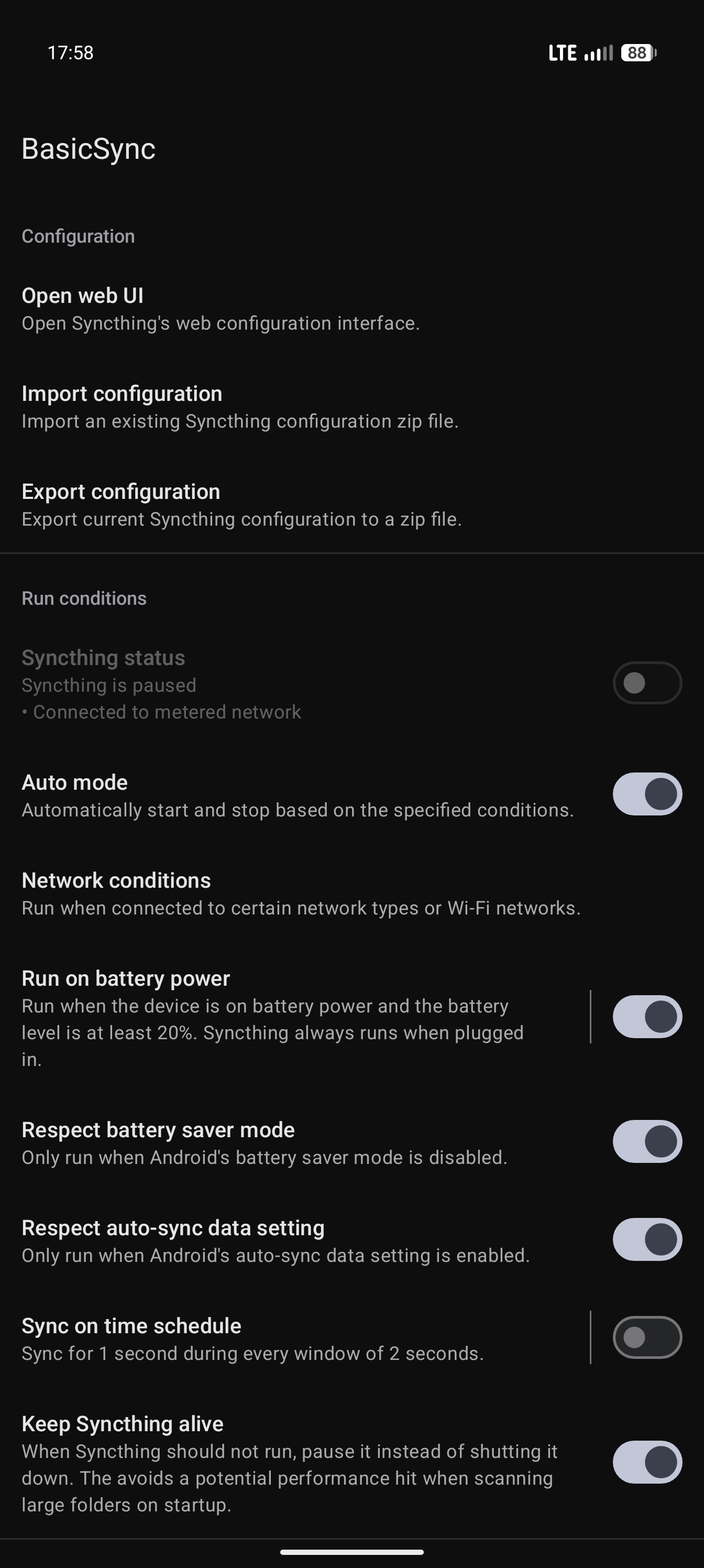 BasicSync screenshot 2