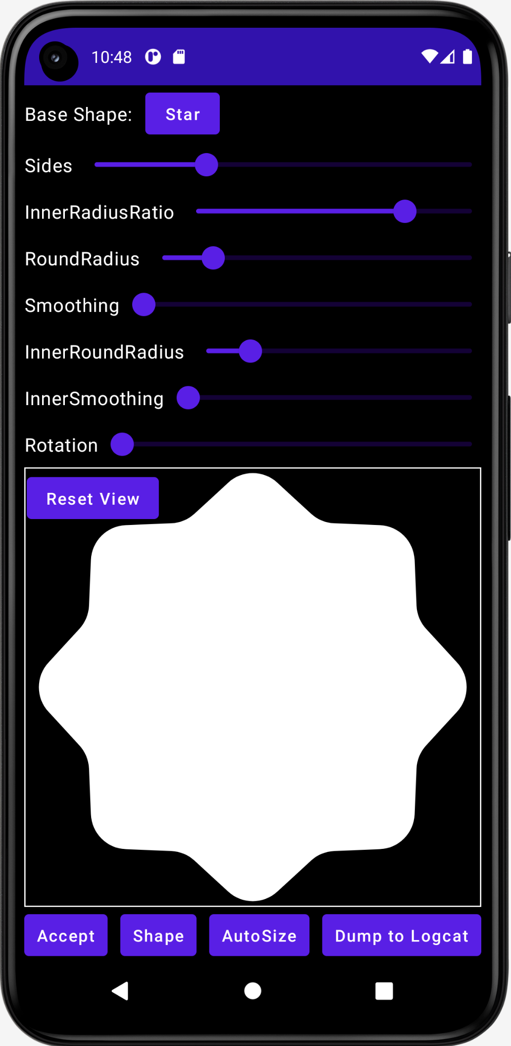 ShapesDemo screenshot 2