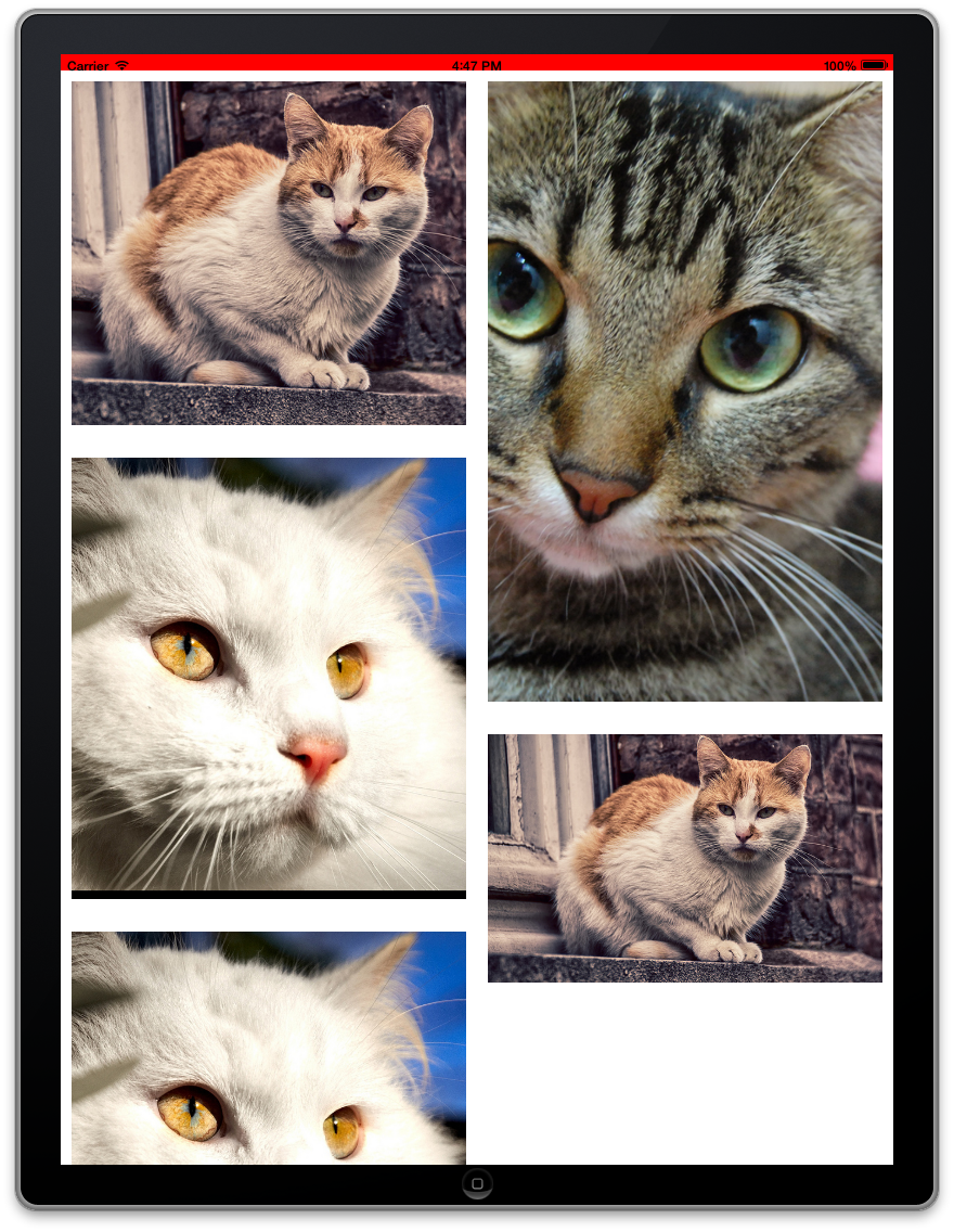 CHTCollectionViewWaterfallLayout screenshot 1