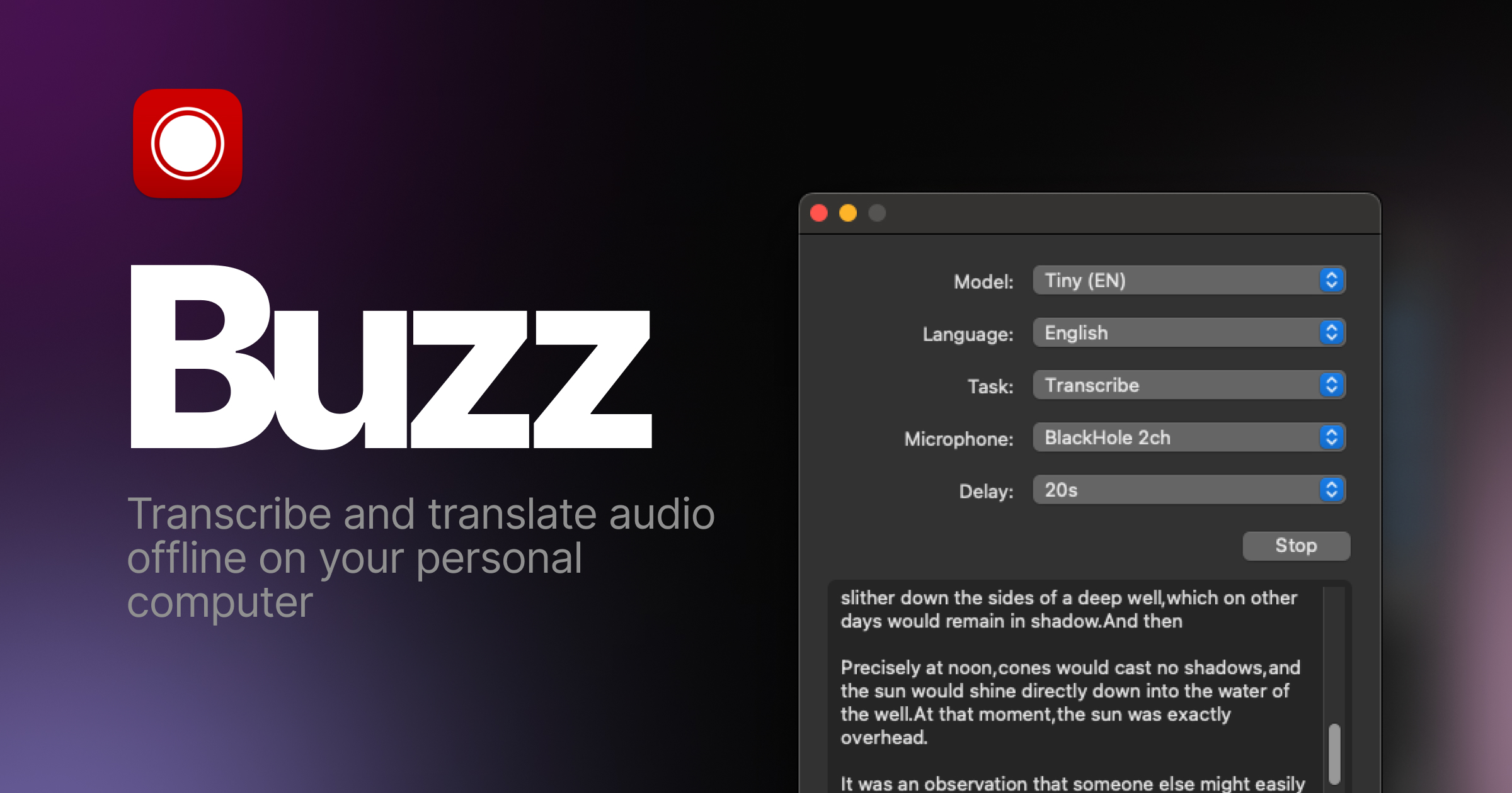 buzz screenshot 1