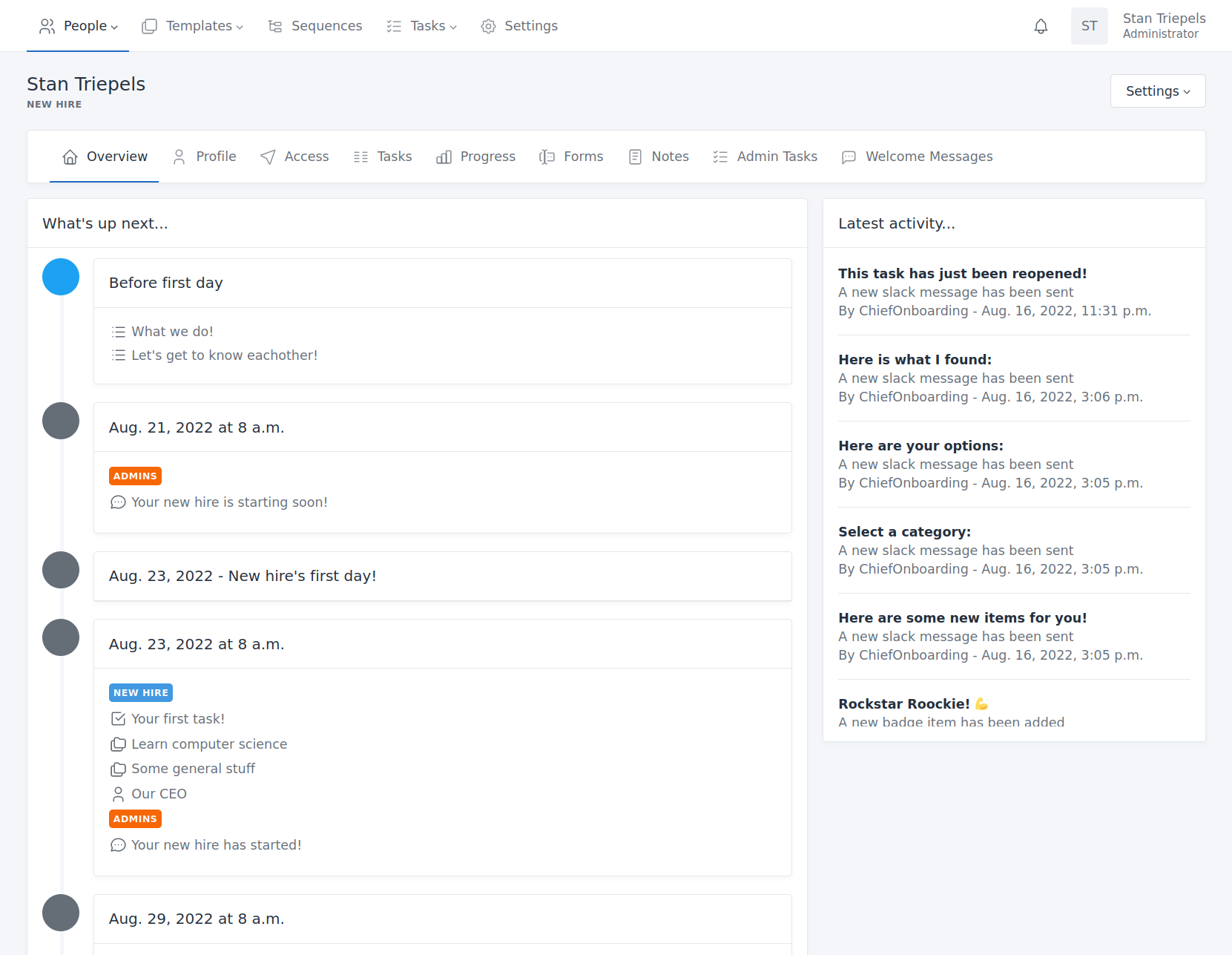 ChiefOnboarding screenshot 1