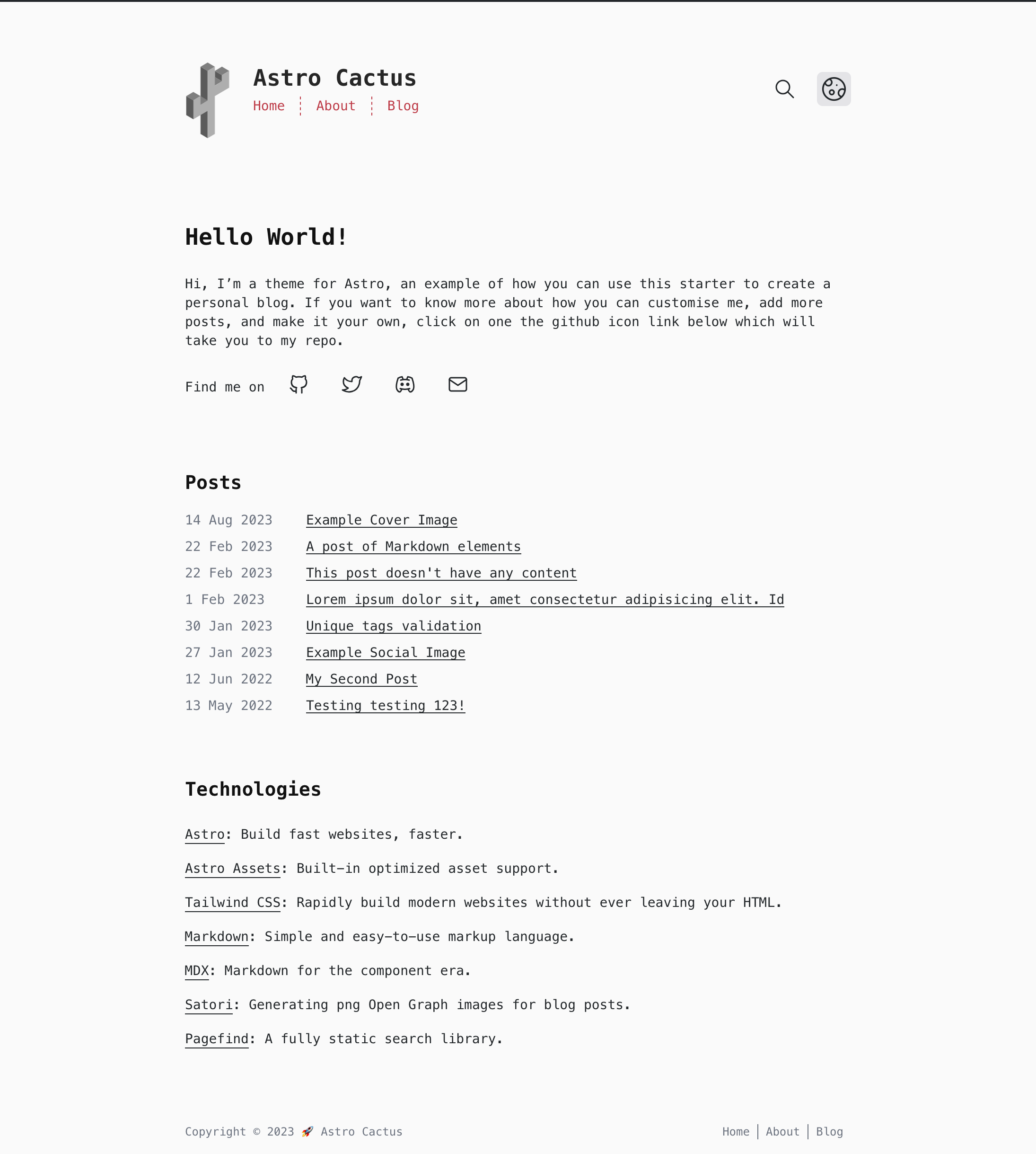 astro-theme-cactus screenshot 2