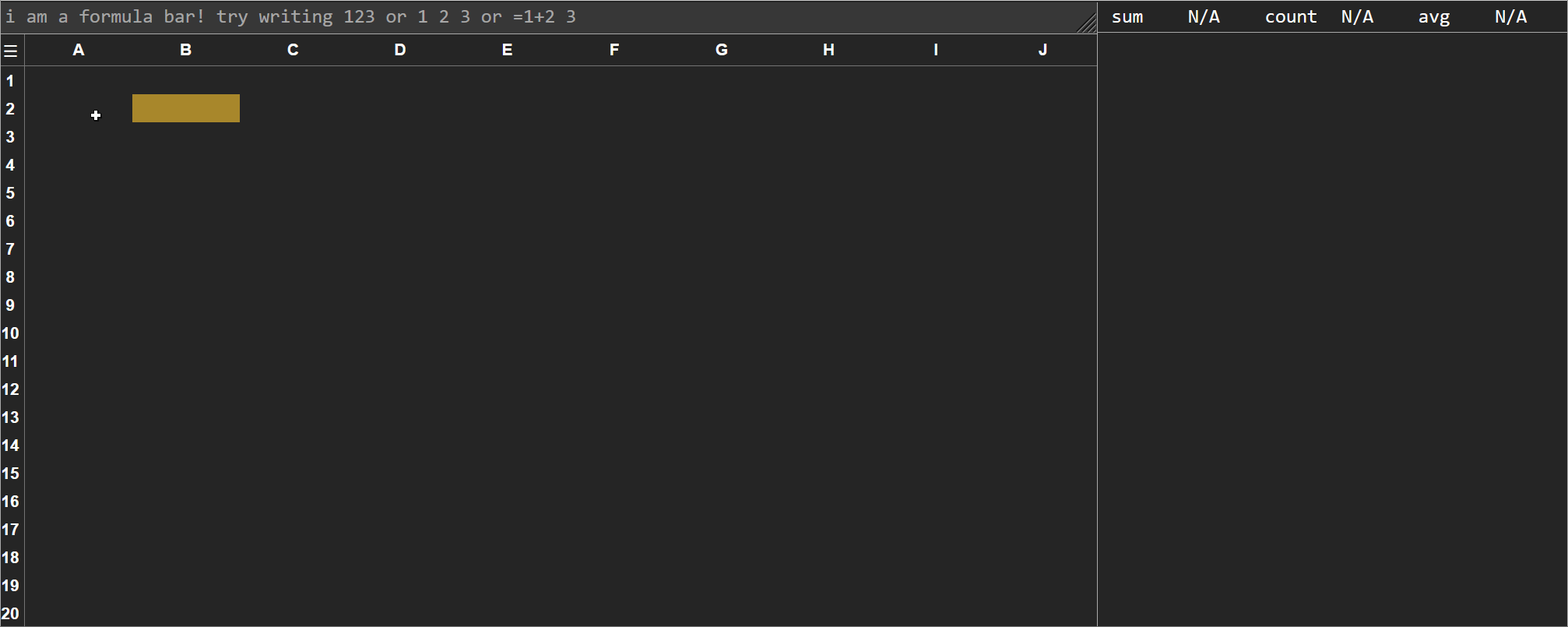 mesh-spreadsheet screenshot 1