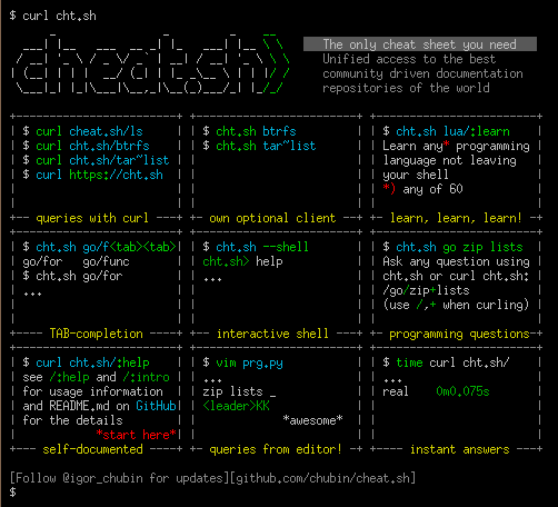 cheat.sh screenshot 1