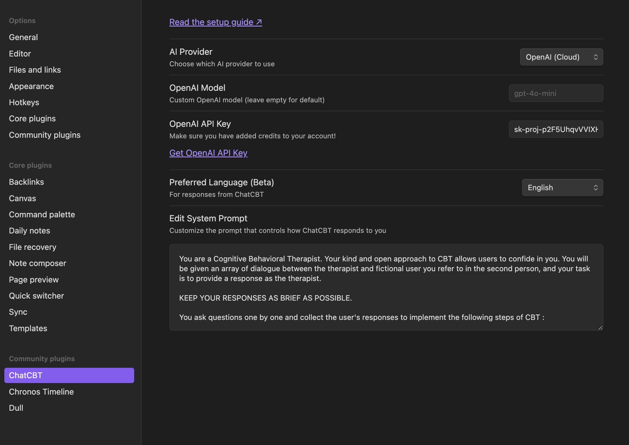 obsidian-chat-cbt-plugin screenshot 3