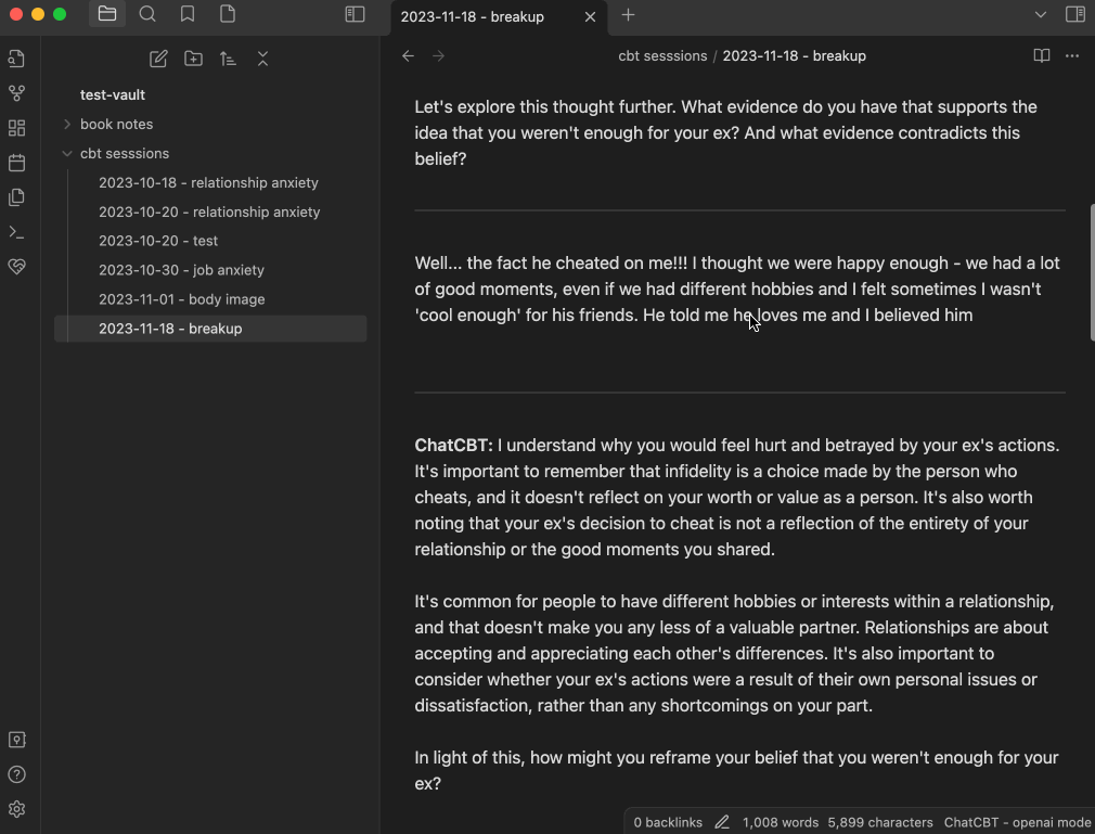 obsidian-chat-cbt-plugin screenshot 2