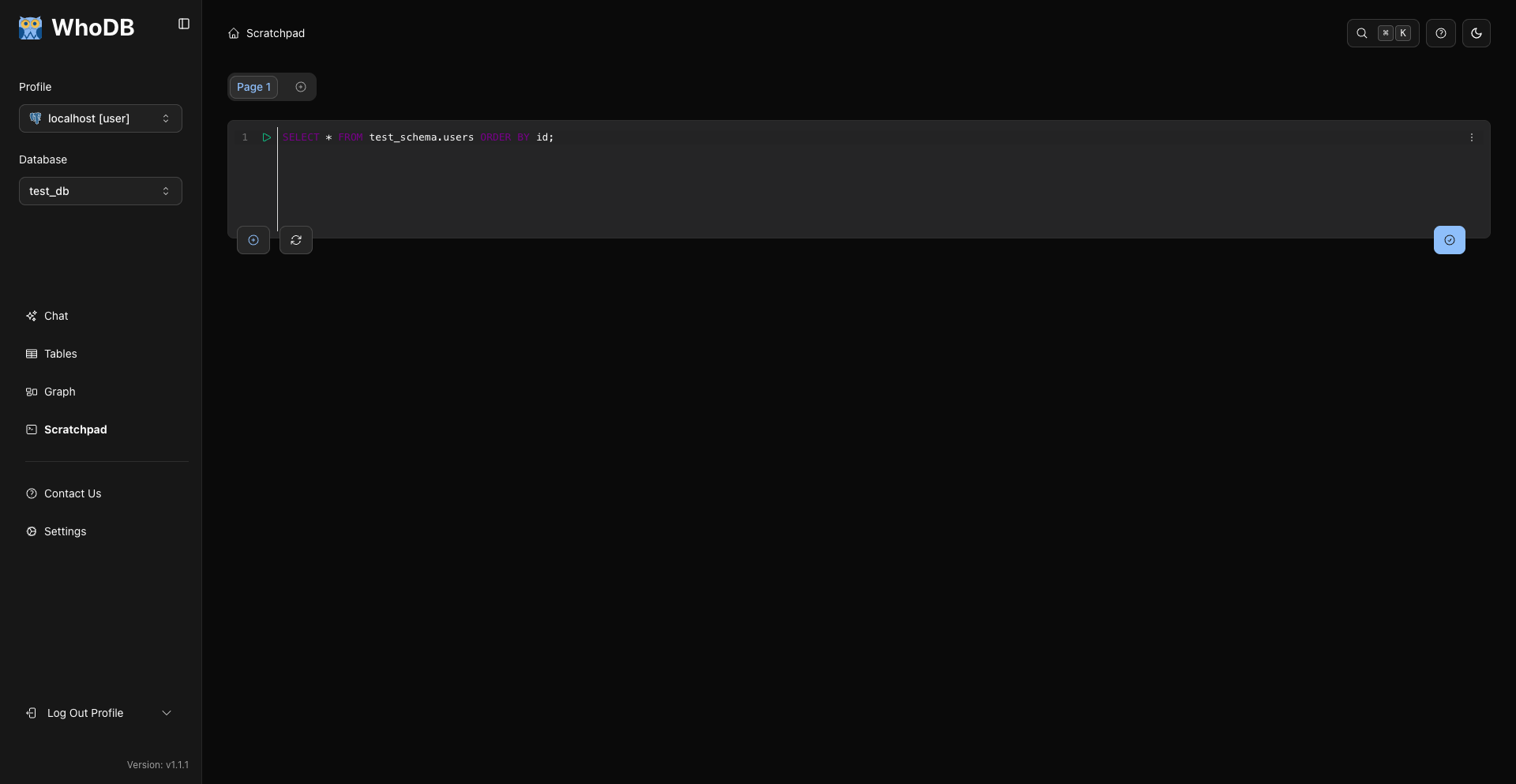 whodb screenshot 11
