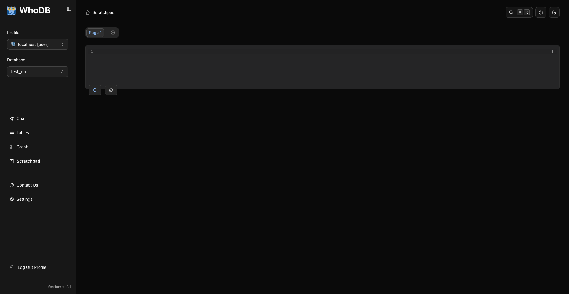 whodb screenshot 4