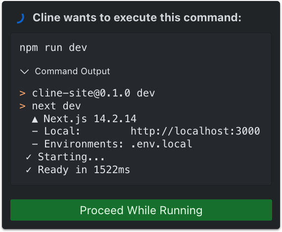 cline screenshot 4