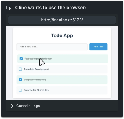 cline screenshot 6