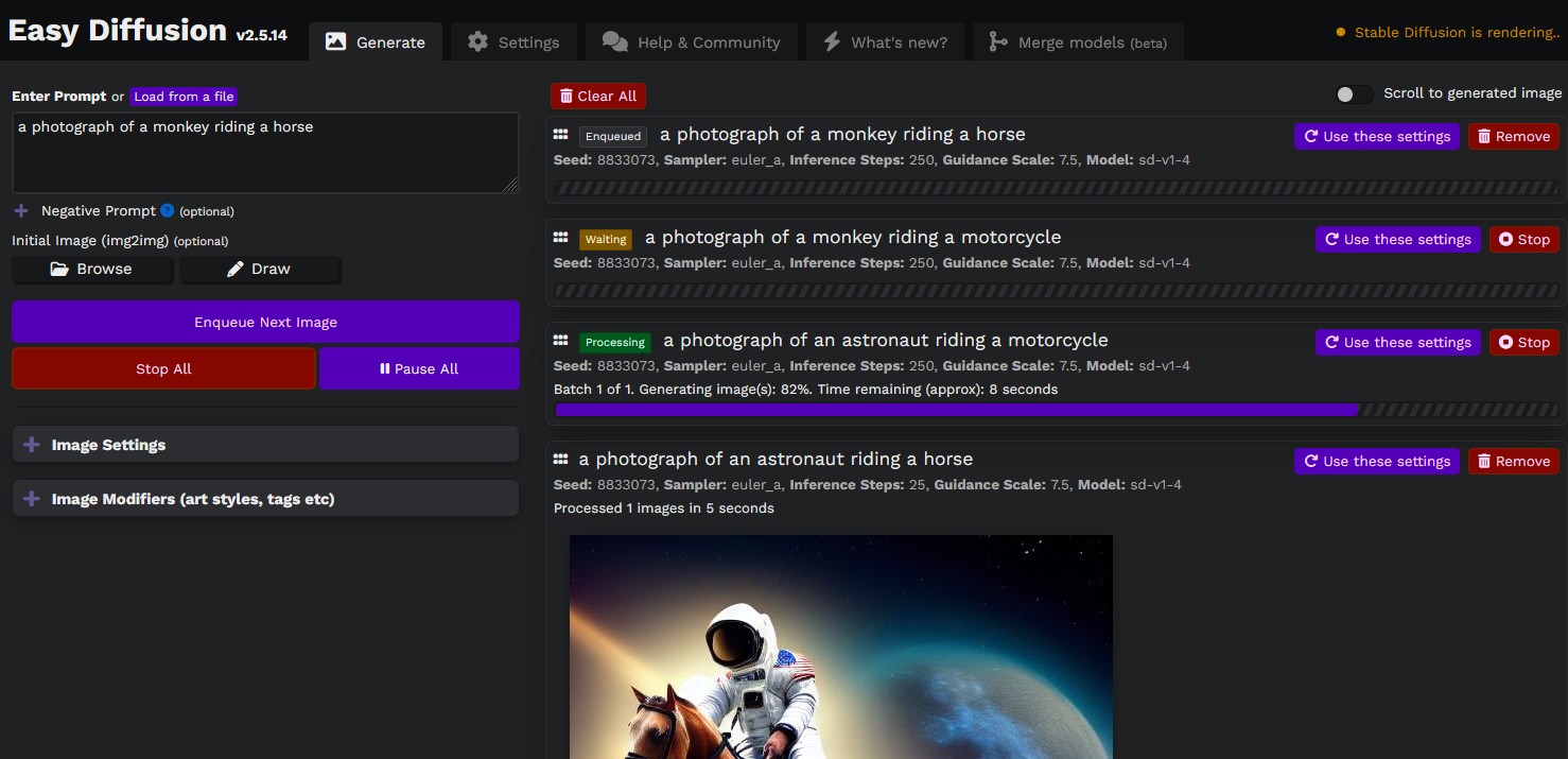 stable-diffusion-ui screenshot 6