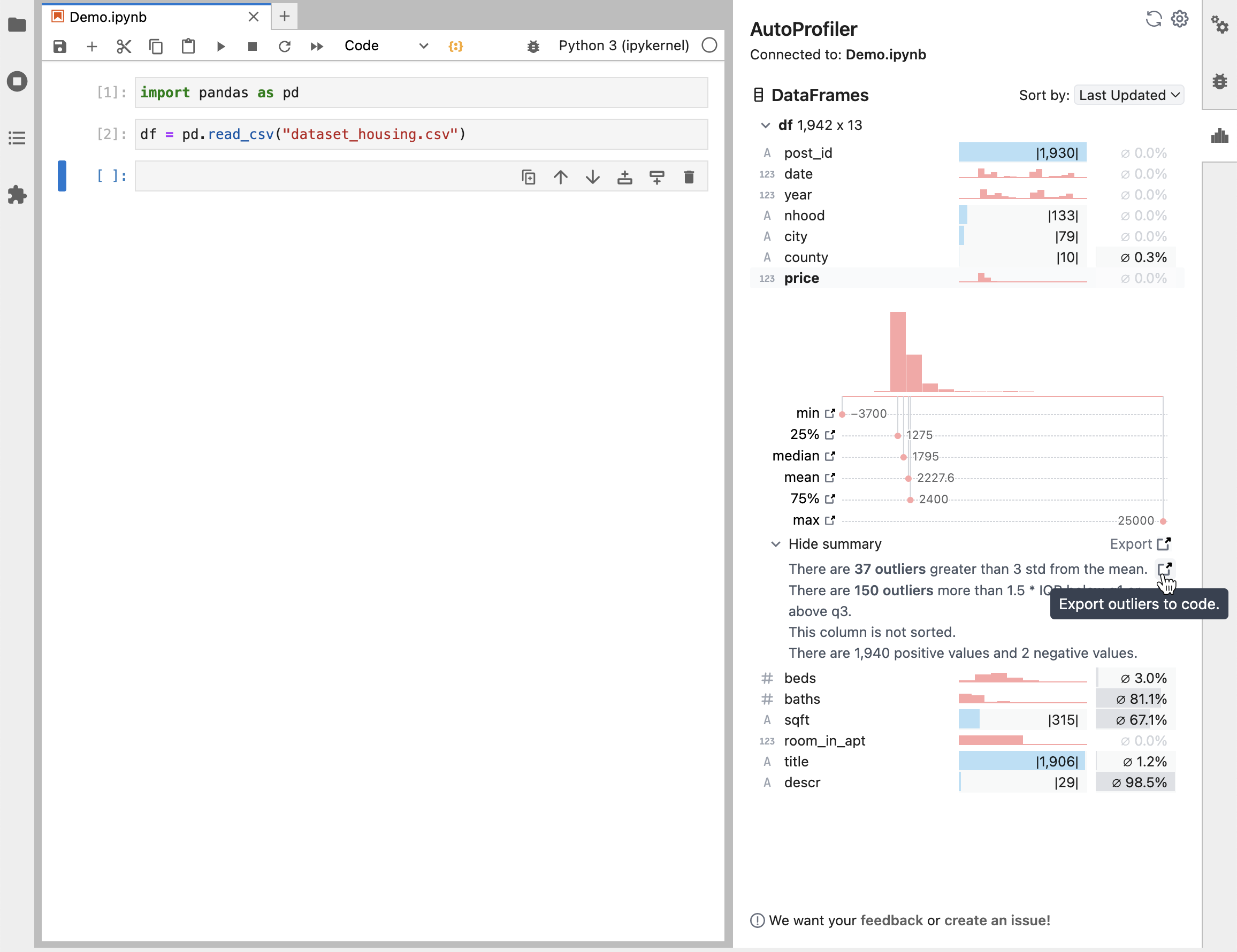 AutoProfiler screenshot 2