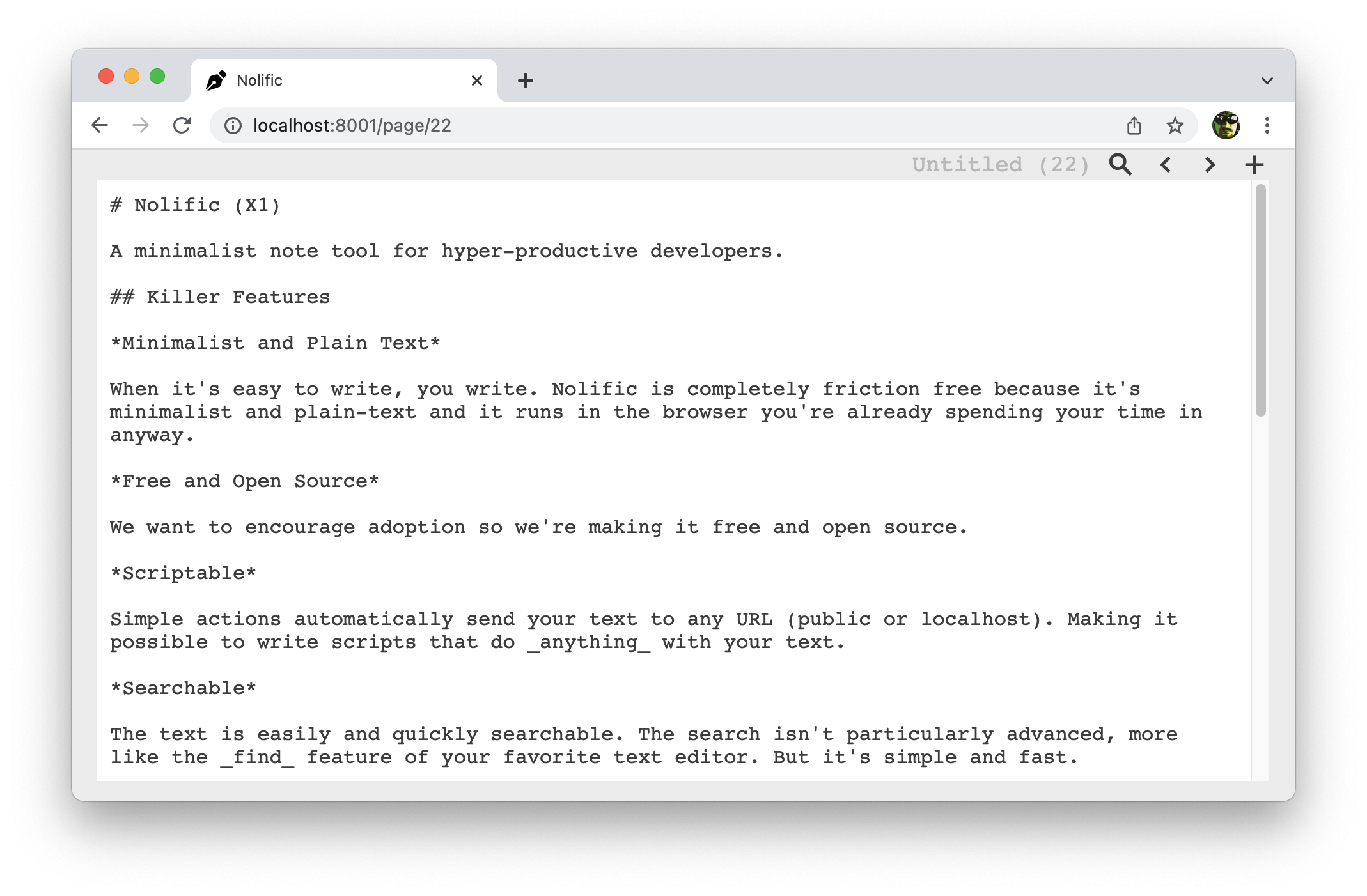 nolific screenshot 1