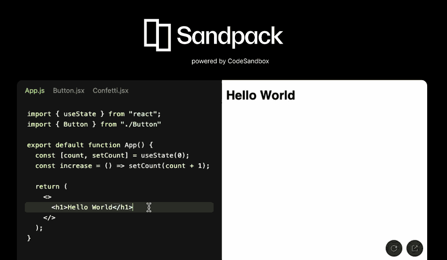 sandpack screenshot 1