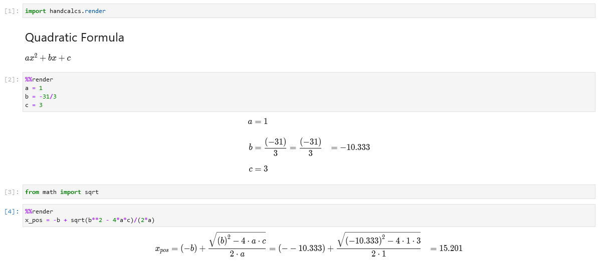 handcalcs screenshot 6