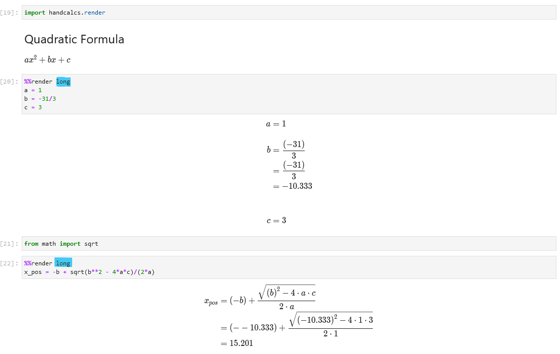 handcalcs screenshot 9