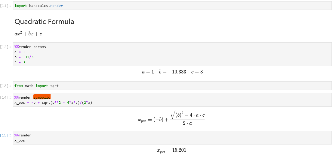 handcalcs screenshot 11