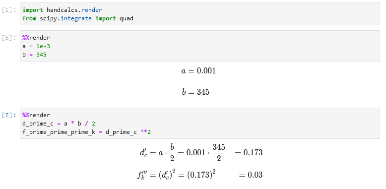 handcalcs screenshot 23