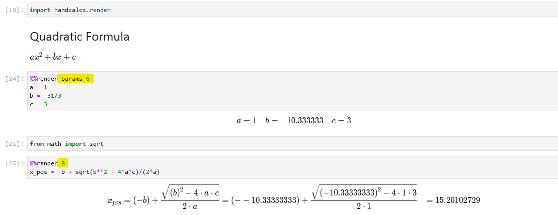 handcalcs screenshot 8