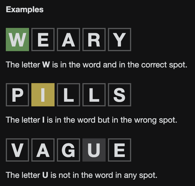 wordle screenshot 1
