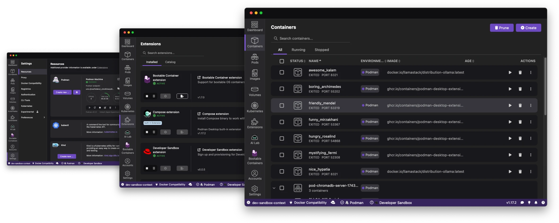 podman-desktop screenshot 3
